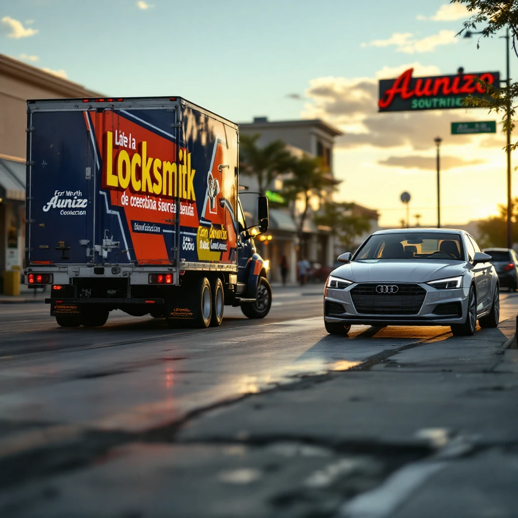 Camión de servicio móvil totalmente equipado de cerrajería en Fort Worth
