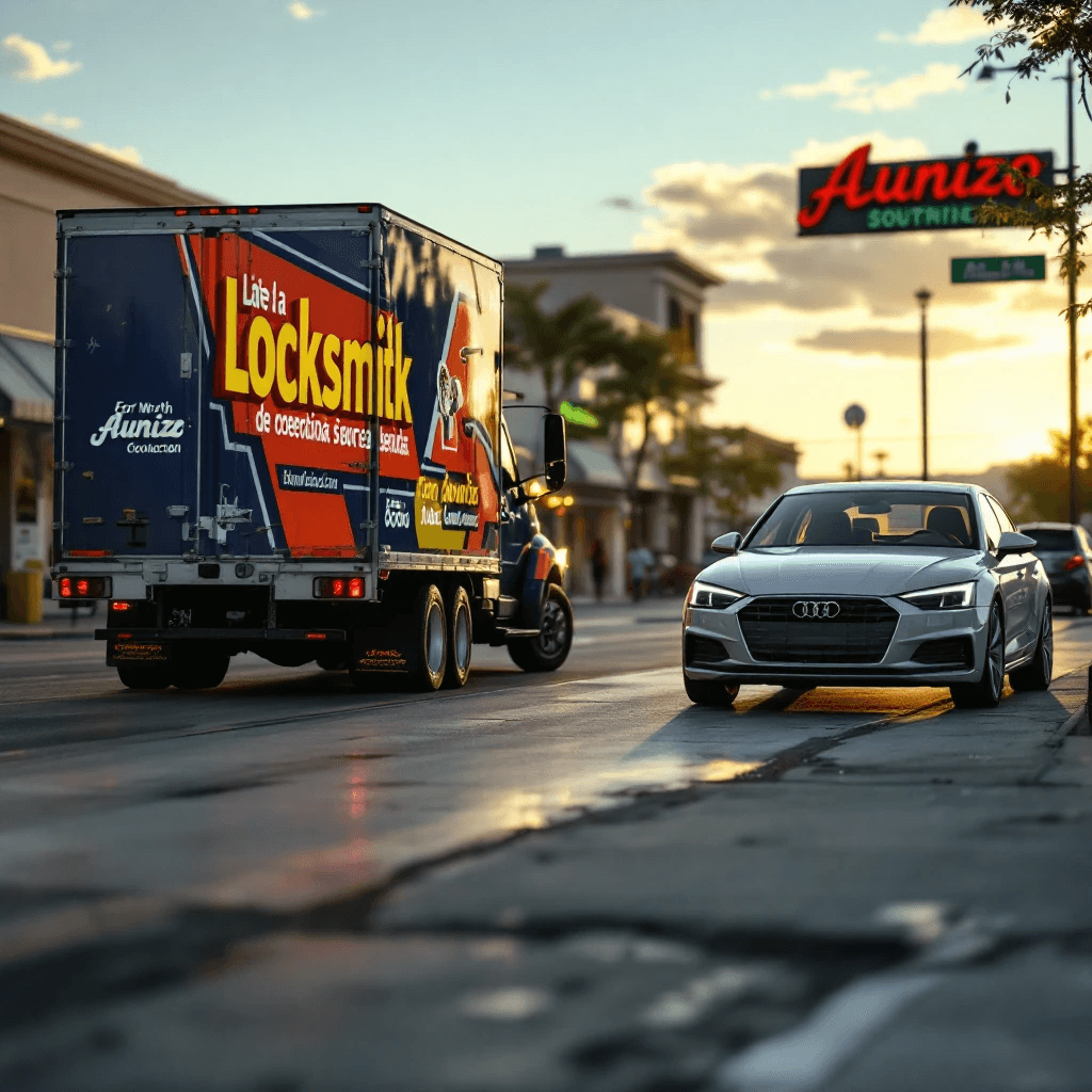 Camión de servicio móvil totalmente equipado de cerrajería en Fort Worth