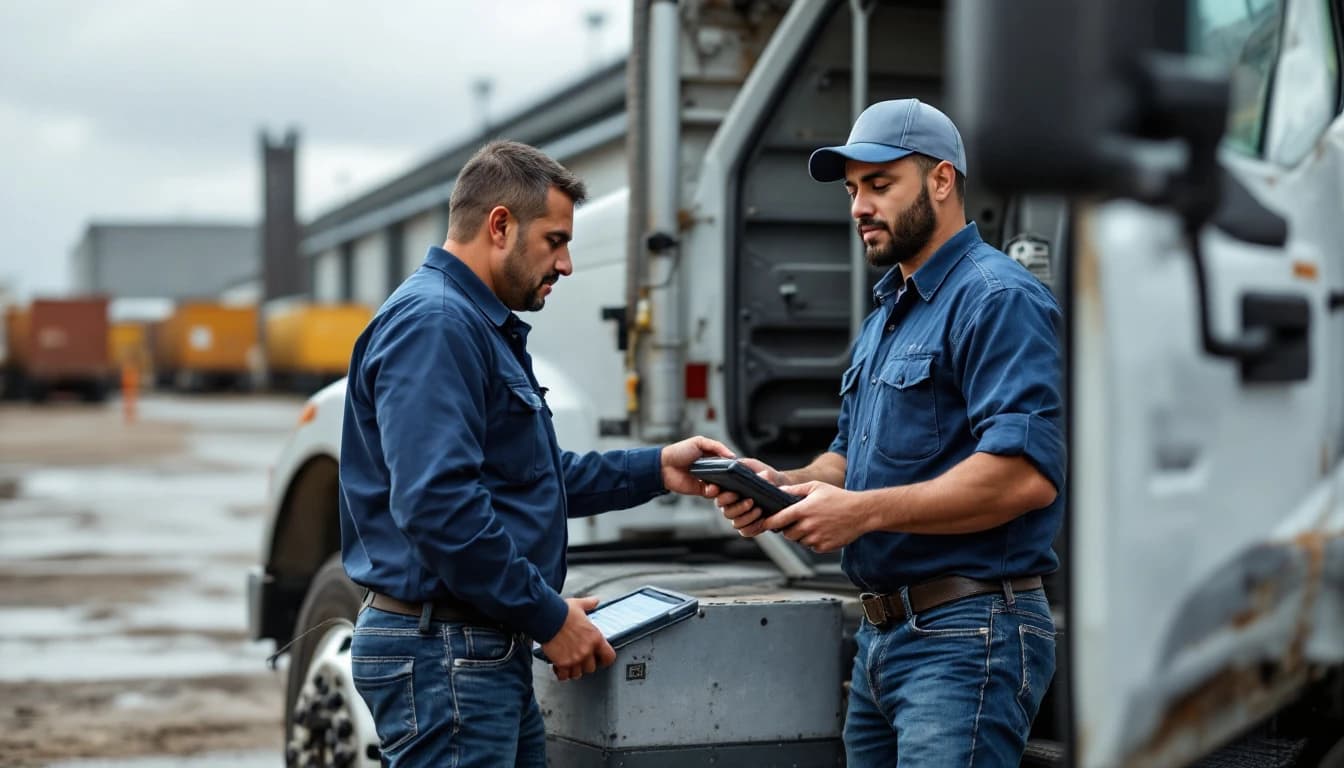 Cerrajero automotriz generando una llave nueva para una Ford F-350 Super Duty de trabajo pesado en Fort Worth, Texas