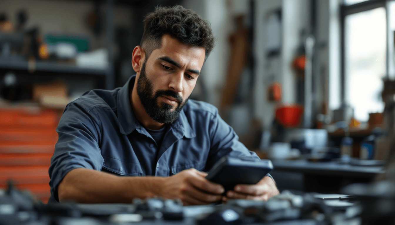 Cerrajero profesional mexicano-americano atendiendo cliente en Fort Worth TX