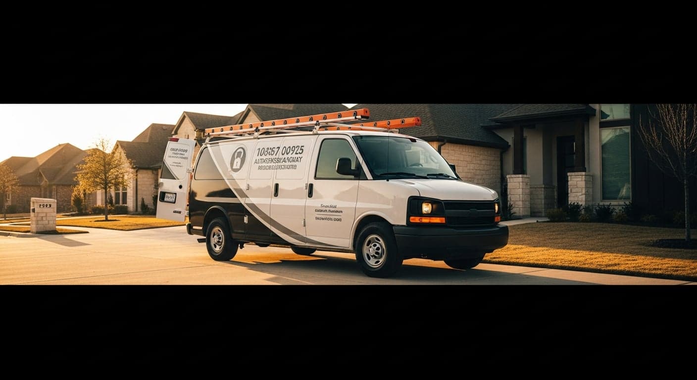 Cerrajero automotriz profesional en Fort Worth atendiendo a cliente hispano