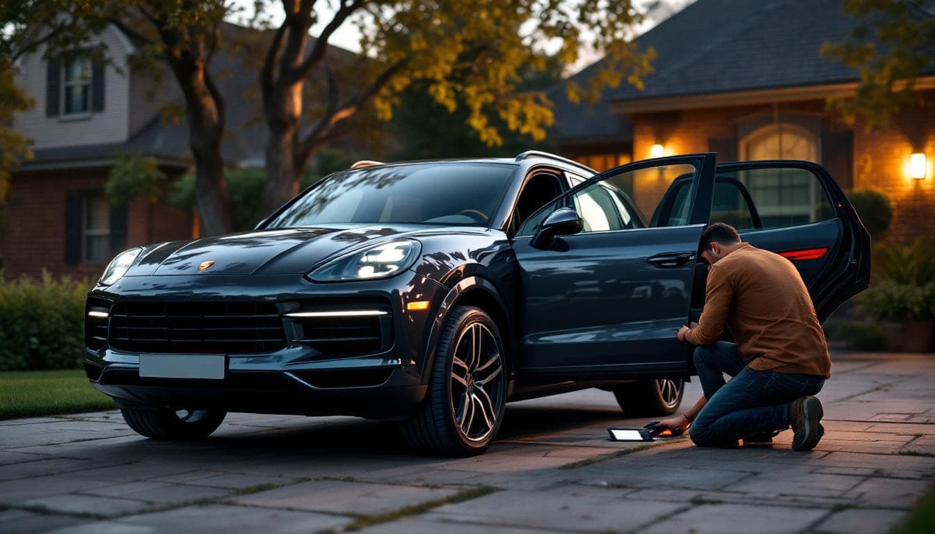 Reemplazo profesional de llave Porsche Cayenne con AVDI VAG en Fort Worth