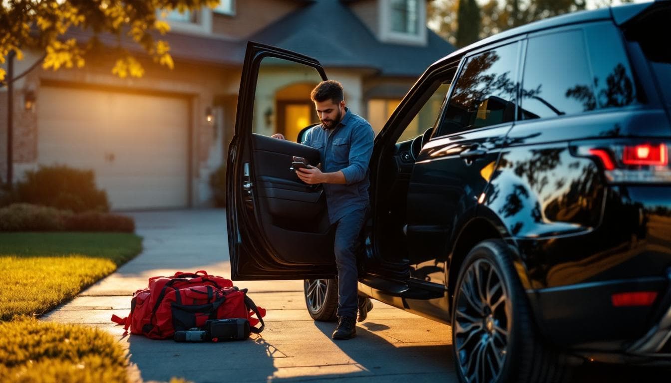 Reemplazo profesional de llave Range Rover con AVDI JLR en Fort Worth